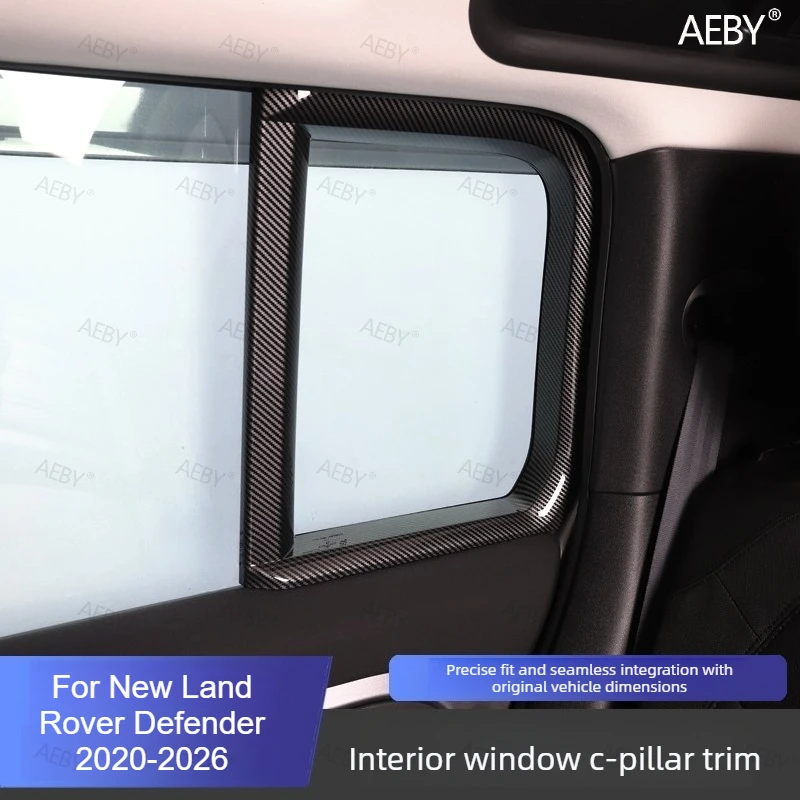 For New Land Rover Defender 110 2020-2026 C-pillar decorative frame cover rear window sticker rear window frame Interior