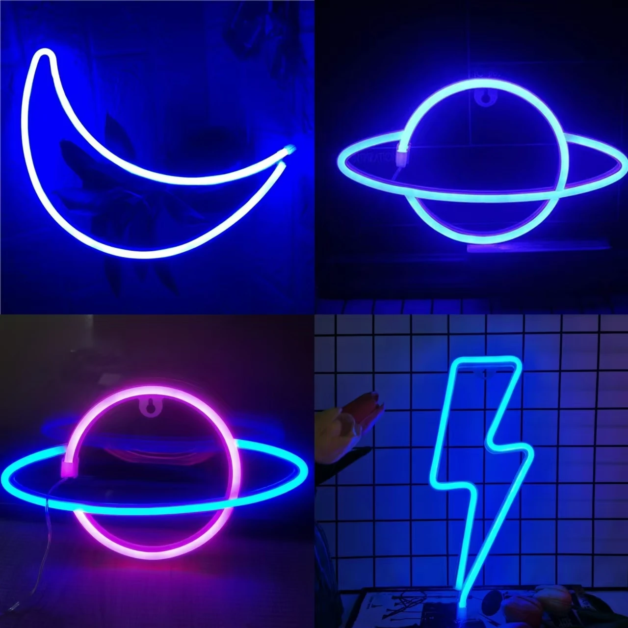 1pc, insegna al neon innovativa, alimentata tramite USB/batteria, utilizzata per decorare stanze di ragazzi e ragazze, compleanni, feste, regali