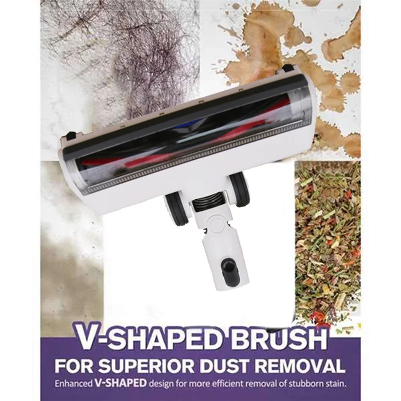 ABZA-掃除機床ブラシヘッド Tineco FB2117 スペアパーツ電気床ブラシヘッド効率的なクリーニングアクセサリー