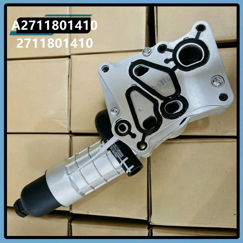 

Aluminum Engine Oil Filter Housing Assembly For Mercedes Benz W204 C180 C200 W207 W212 E200 E260 R171 SLK200 M271 2711801410