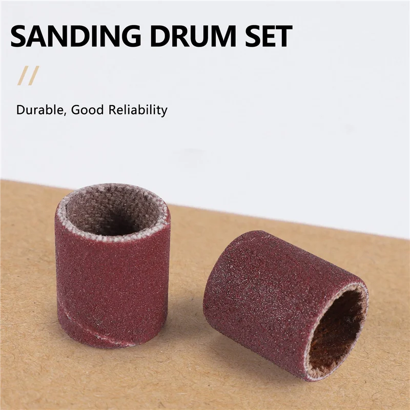 531 Pcs Grinding Drum Set, Grinding Machine Sockets Drum Cores Self-Tightening Drill Bits for Dremel Rotary Tools