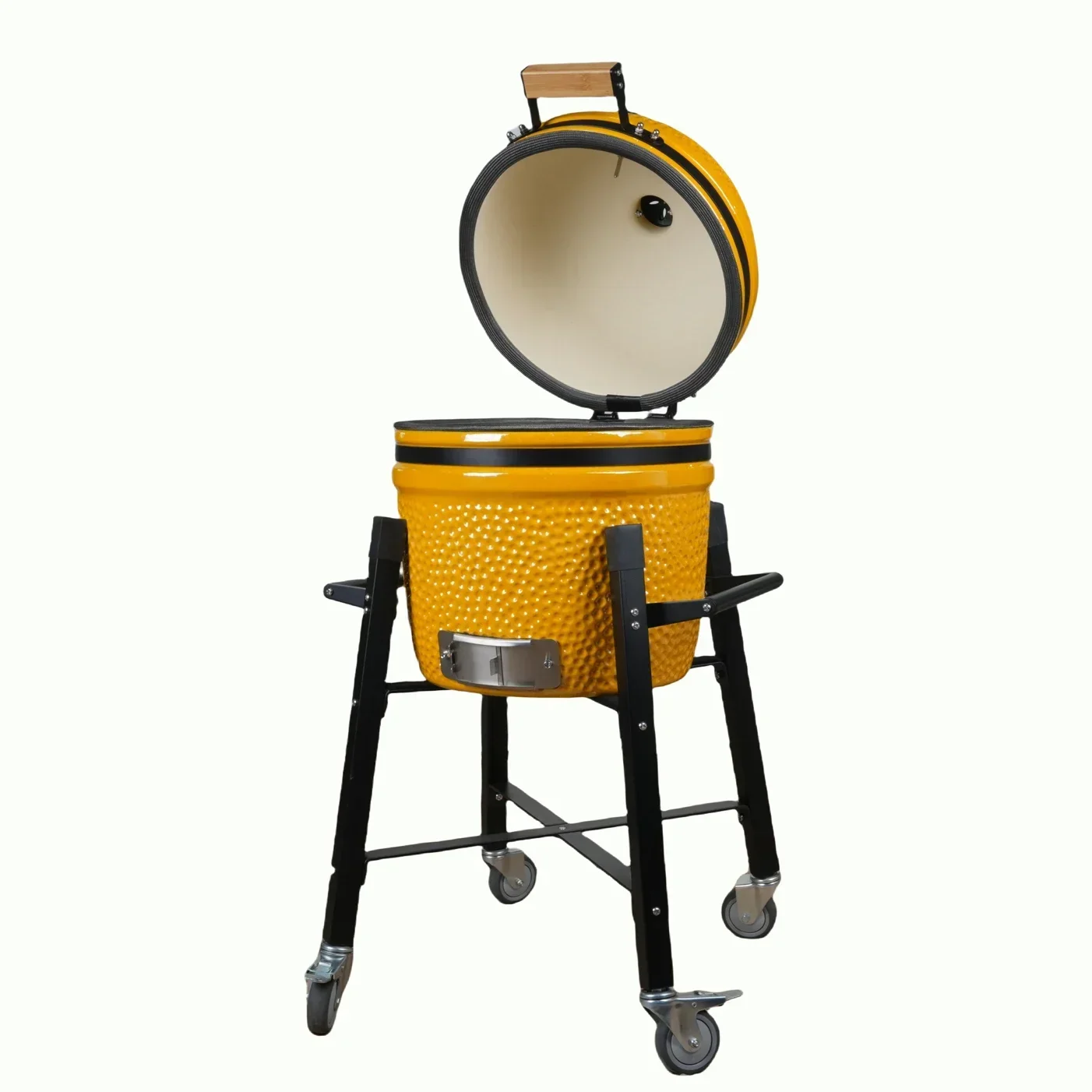 

Новое поступление, 15-дюймовый керамический гриль-барбекю Kamado, высококачественный уличный садовый складной гриль с тележкой для домашнего использования, Outd