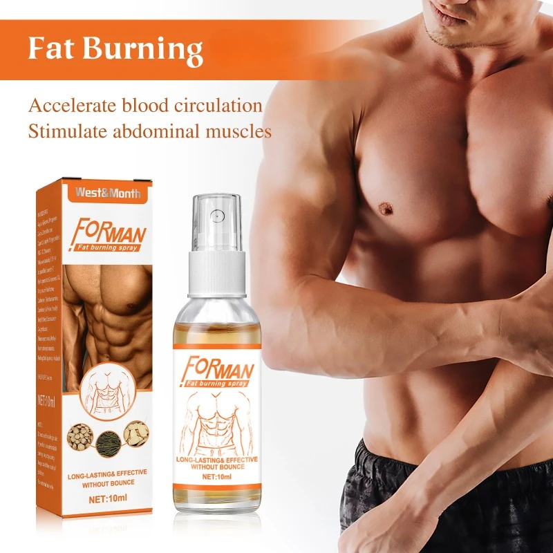 Crema muscular Abdominal anticelulitis, quemagrasas, pérdida de peso, Spray adelgazante, Fitness, potente Crema para fortalecer los músculos, 10ml