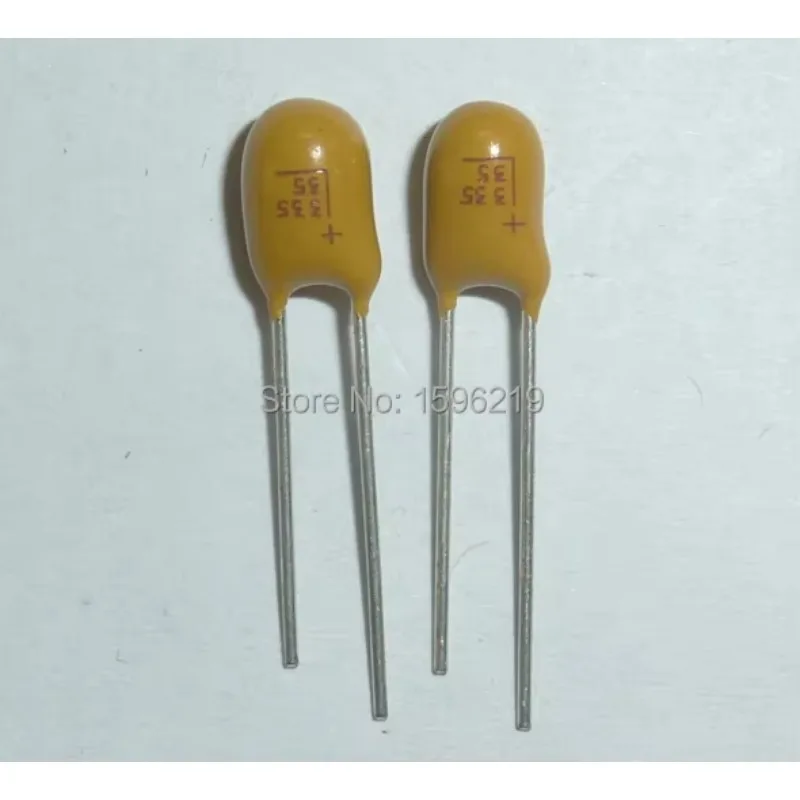 10 uds/100 Uds condensador de tantalio 3,3 uF 35V 335 nuevo 35V3.3uF DIP Radial