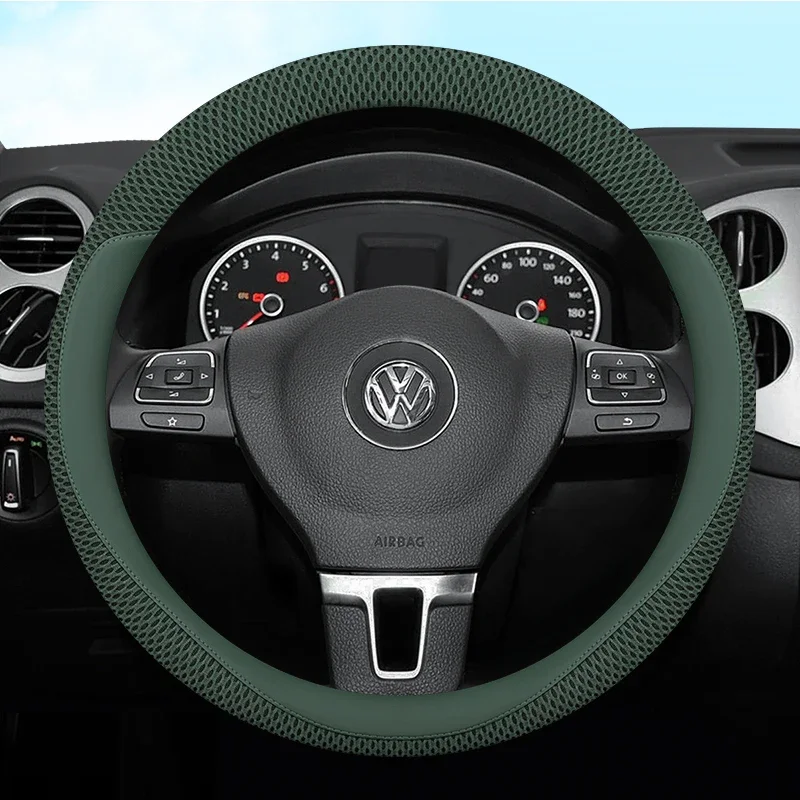 

New styles Car Steering Wheel For Volkswagen T-roc 2018 2019 2020 - 2023 Ice Silk Breathable 7Colors Non-slip Auto Accessories