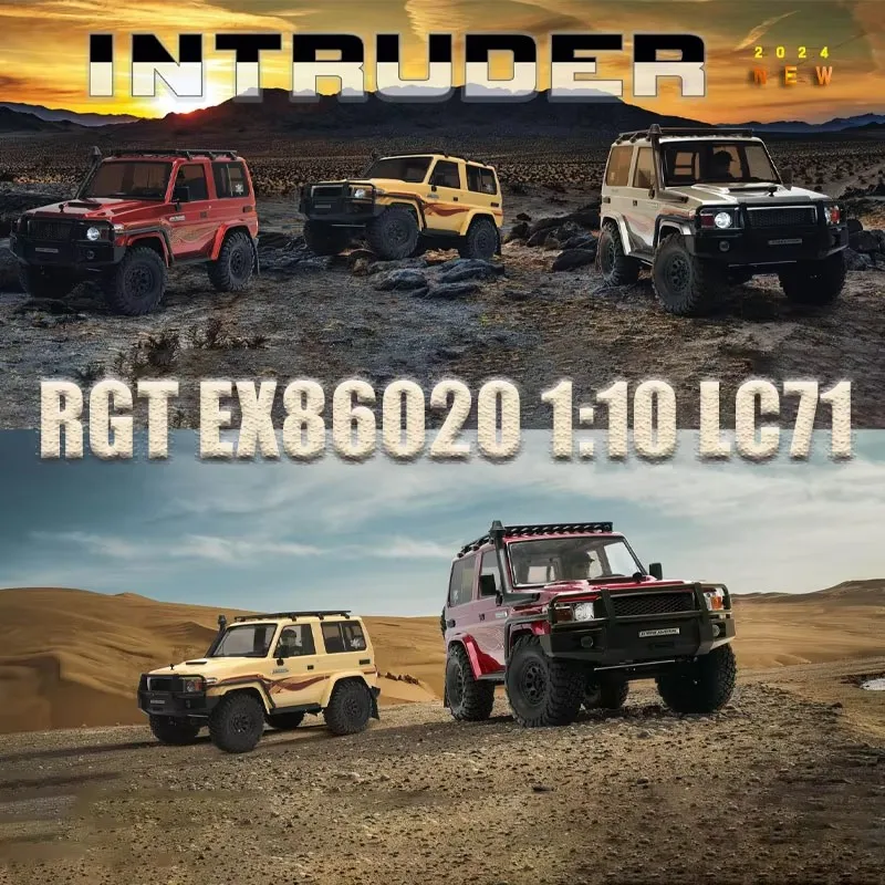 Gorący model 2.4G RGT EX86020 Intruder 1/10 4WD terenowy samochód wspinaczkowy RC elektryczny zdalnie sterowany zabawka prezent urodzinowy dla dzieci