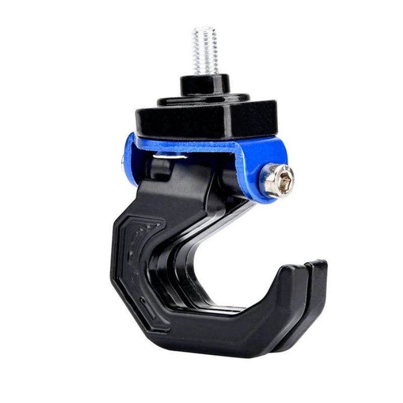 アルミ合金オートバイヘルメットダブルフック​​マウントバイクスクーターヘルメットホルダーユニバーサルフックハンガーバッグアクセサリー