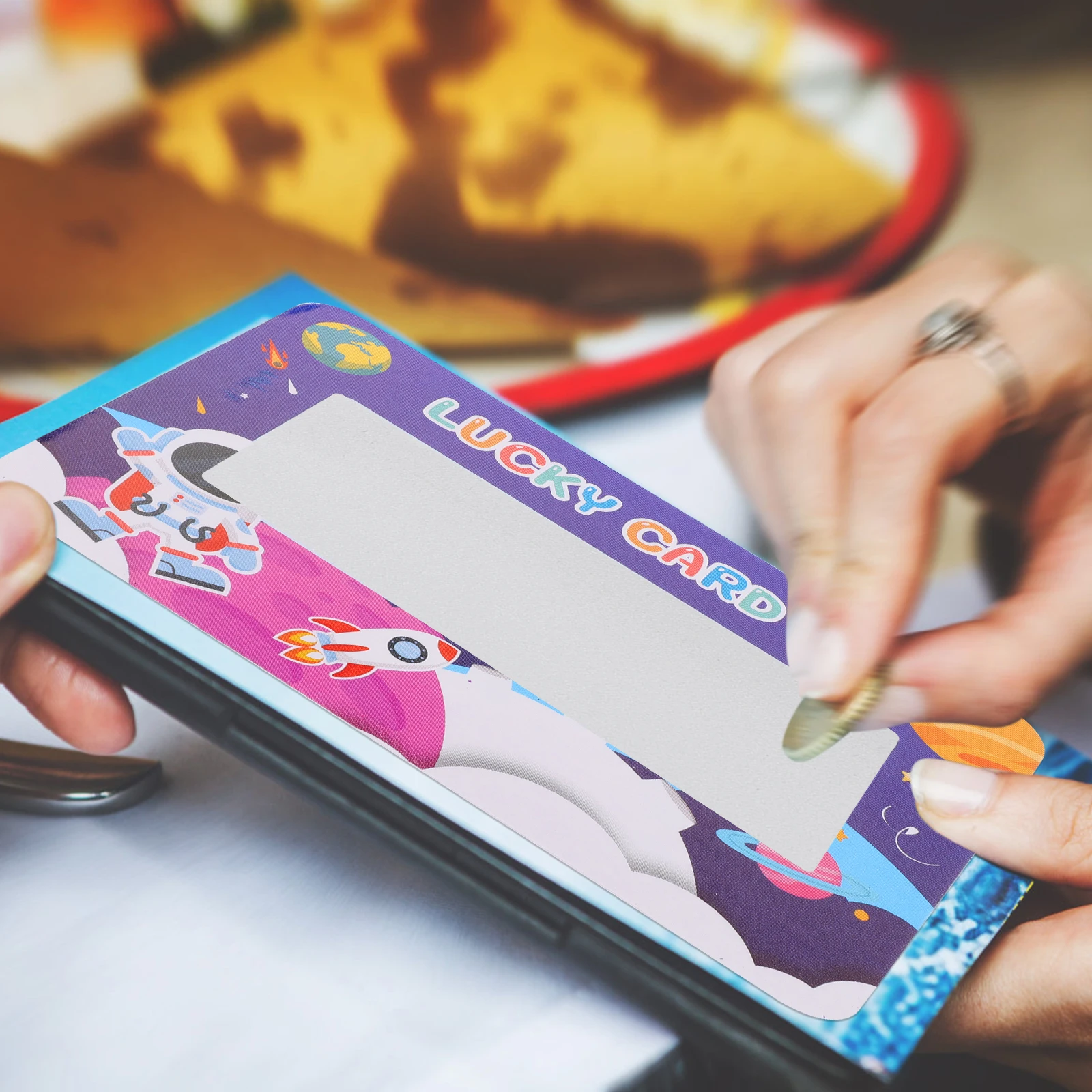 

100 Pcs Lottery Cards Prizes for Kids Party Supplies Festival Wish Scratch