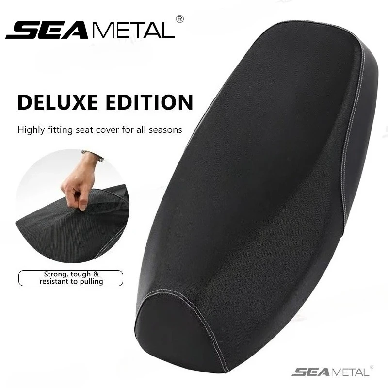 

SEAMETAL Motorcycle Seat Cover Protector Waterproof PU Leather Seats Cushion Cover Protector for Motorcycle Electric Scooter