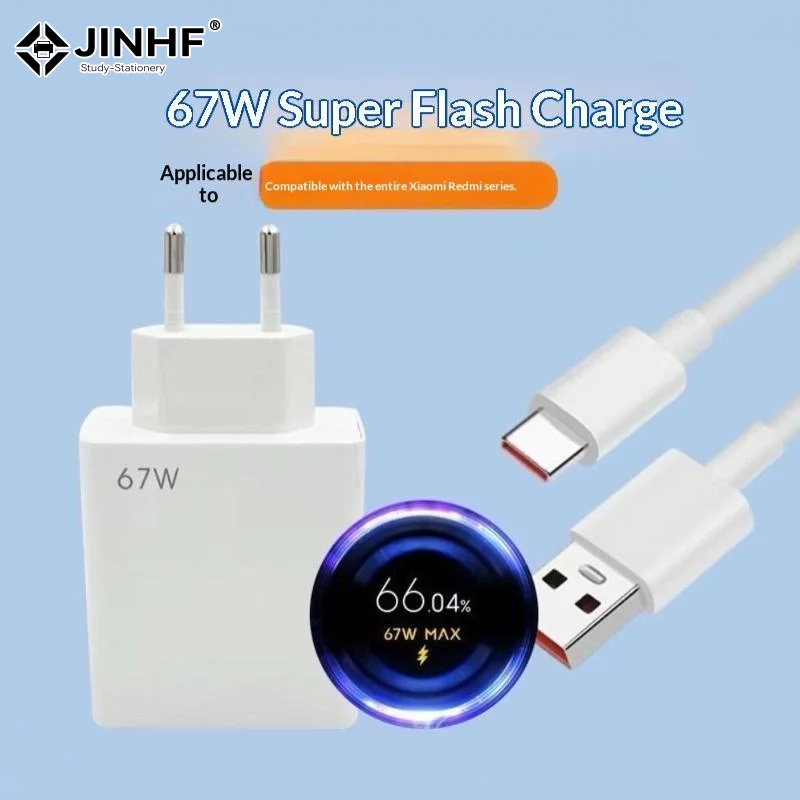 67W USB C Fast Charger Fast Charging 6A Type C Cable For Phones Home Office Travel Use