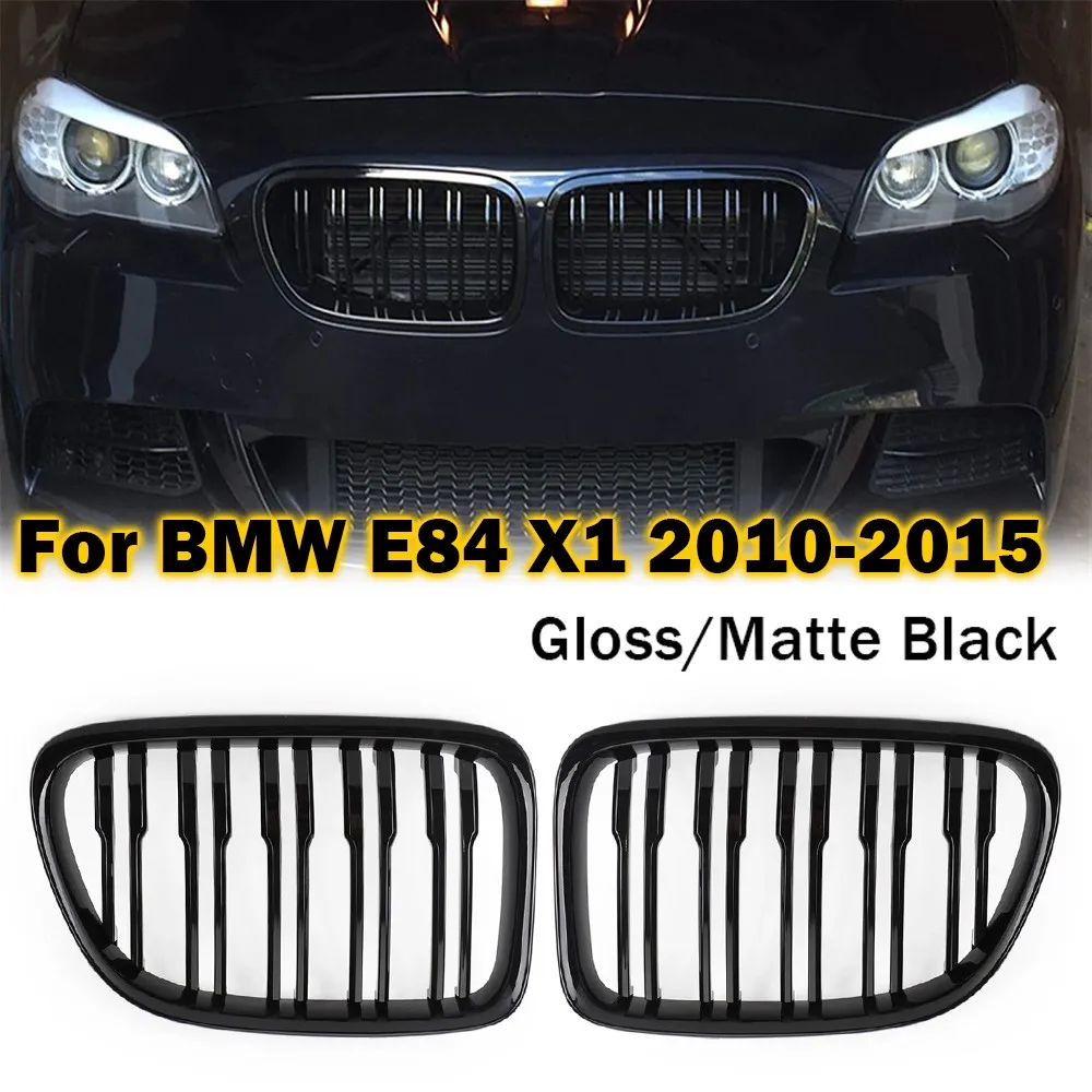 

Для BMW X1 E84 SUV (до рестайлинга, 2010-2015) — передняя решетка радиатора (ноздри), гоночная сетчатая двойная решетка, аксессуары для замены автомобиля