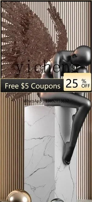 ZZ high-end art figure large sculpture angel floor ornament soft decoration
