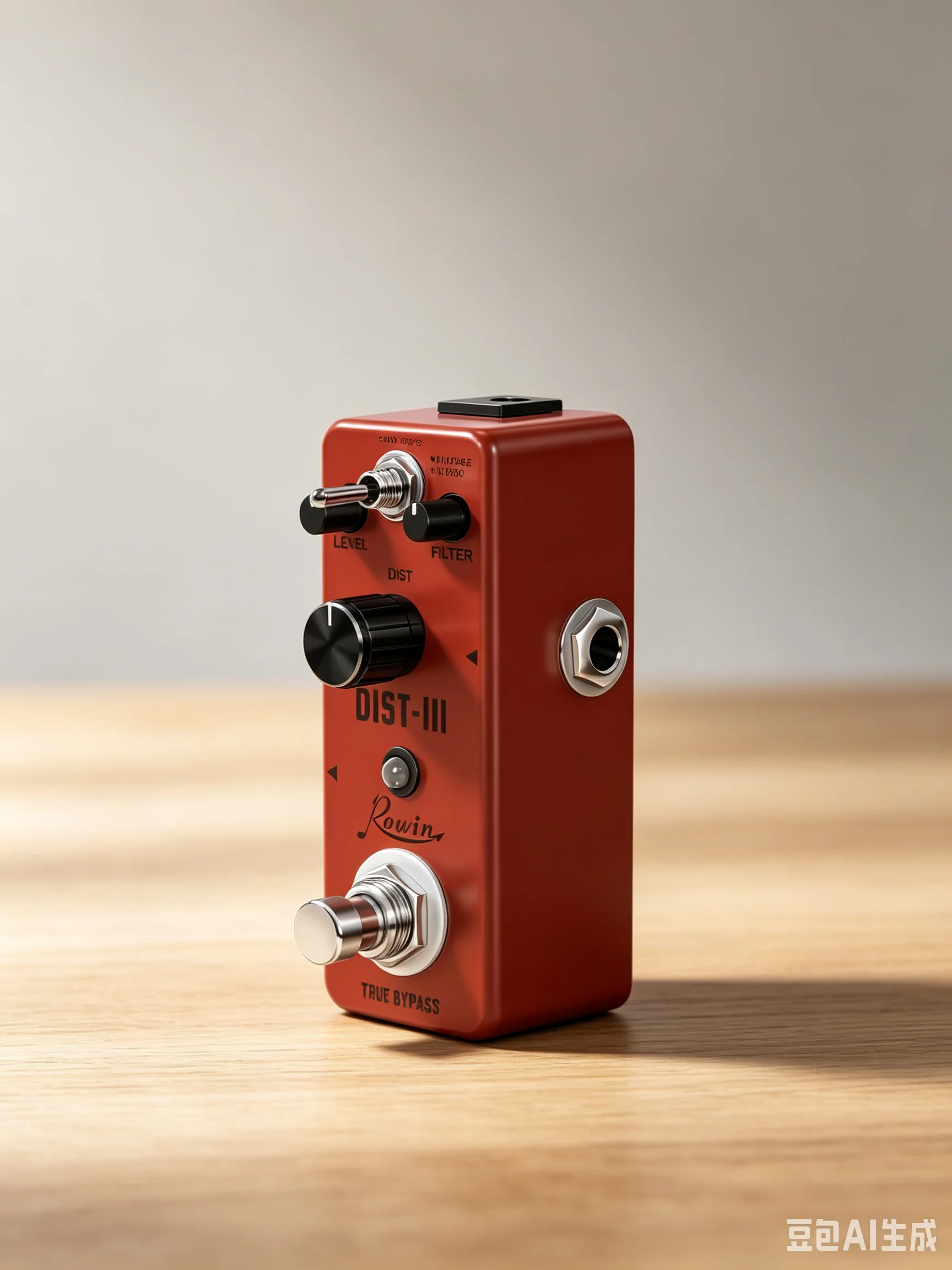 Rowin LEF-301C DIST-III Turbo RAT Distortion Pedal Dual Vintage/Turbo Mode True Bypass Mini Metal High Gain Guitar Effect