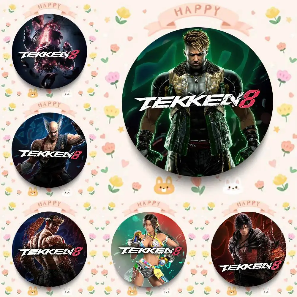 Game Tekken Cute Cartoon Button Pin Brooch Badge Bag Decor Fans Collect