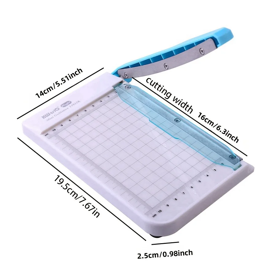 Paper Cutter Paper Trimmer 4x6 Inch Portable Photo Paper Guillotine Built-In Ruler Office Stationery Cutting Portable Machine