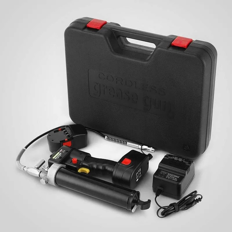 18 فولت 8000PSI الكهربائية الشحوم بندقية بطارية لاسلكية متعددة الوظائف الكهربائية اللاسلكية الشحوم بندقية آلة التزود بالوقود أداة تعبئة النفط #4