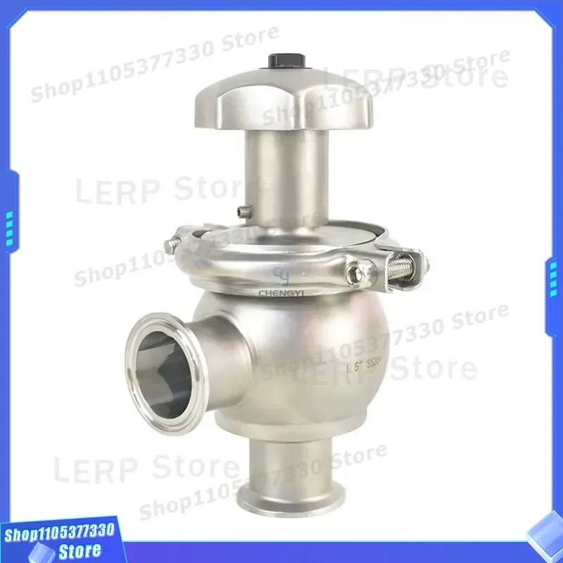 Manual Stainless Steel Sanitary Flow Control Valve for Dairy Industry Steering Seat Regulating Valve High Quality Precision