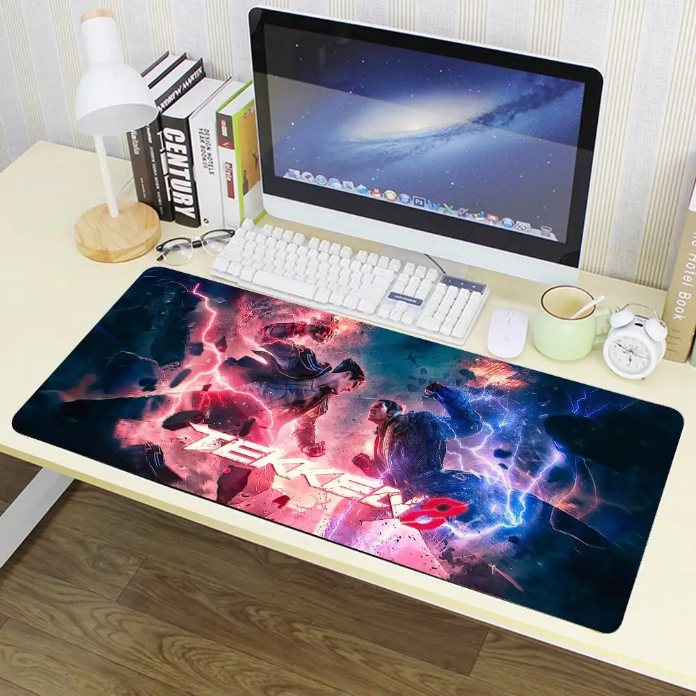 Luxury Tekken Fashion Cool Mouse Pad Large Anime Desk Mat Luxury Desktop Cartoon Gaming Gamer Keyboard Office Computer Cushion