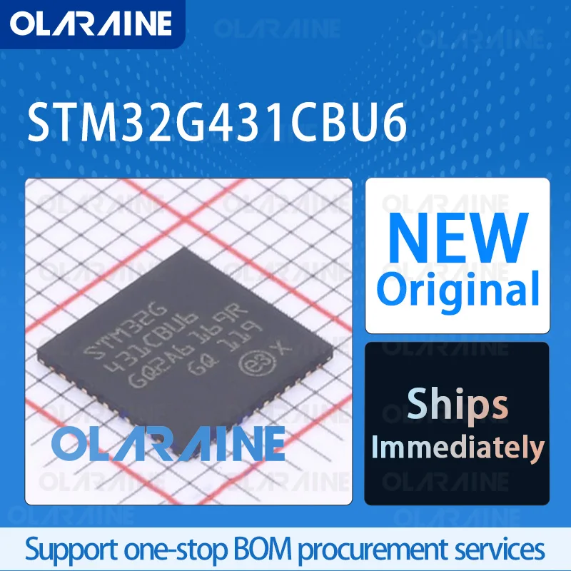 

1/5/10Pcs STM32G431CBU6 UFQFPN-48 original 100% New ic chip Microcontrollers Core Cortex M4 128 kB Voltage - 3.6 V