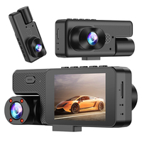 Dashcam Car 4K/1080P 3-Channel Recording Video Recorder Front and Rear Car Cameras Night Vision Recorder Accessories Black Box
