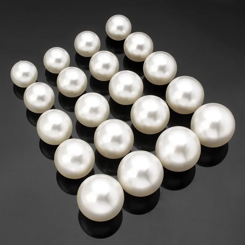 22-100pcs Pearl Brooch Buttons DIY Clothing Accessories Pearl Cap Rivets Craft Repair Pearl Knitting Lace Hat Hair Uppers Decor