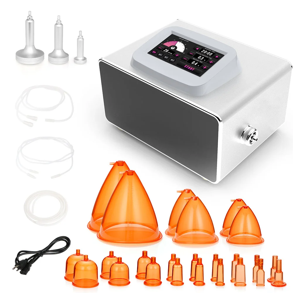 Vacuum Machine Breast Enlargement Butt Lifting Device with Large 150ml Orange Cups  Body Shaping Scrapping Instrument