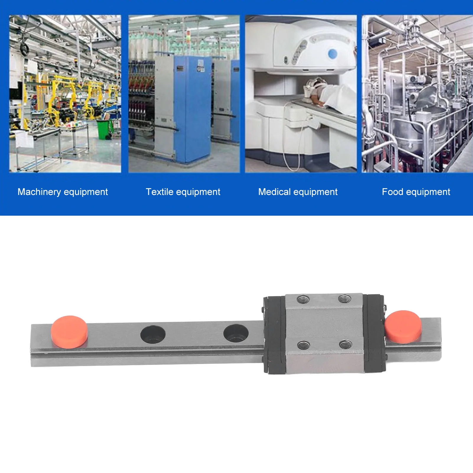 Trilho de guia linear, trilho de guia linear mgn9c guia deslizante de trilho linear em miniatura adequado para equipamentos miniaturizados