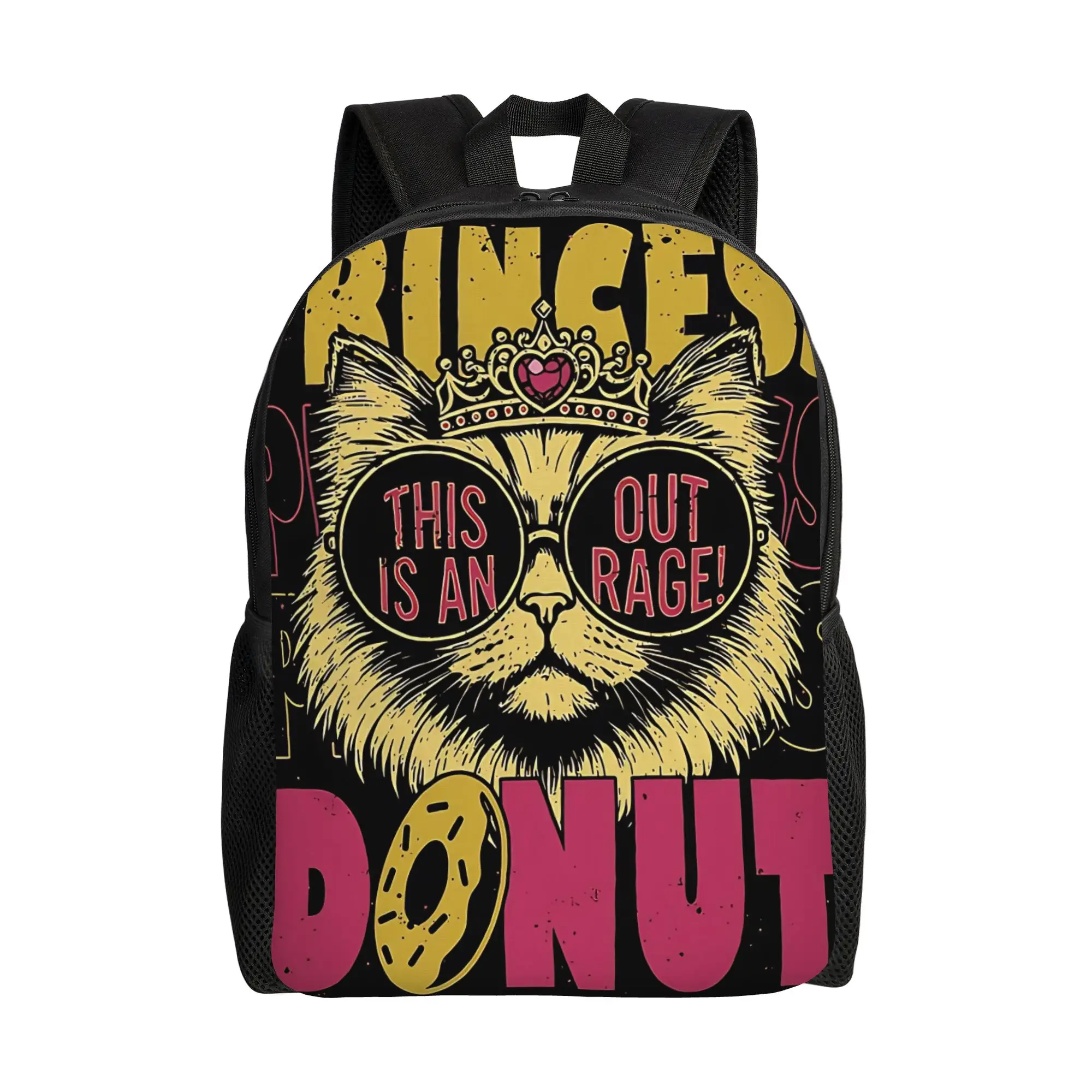 Princess Donut Dungeon Crawler Carl Backpack  Travel Backpacks Women Men Streetwear High School Bags Design Big Rucksack