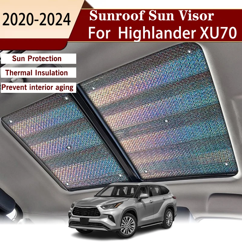 

Car Sunshade 2020 For Toyota Highlander XLE AWD XU70 Kluger 2021-2024 Car Accessories automobile windshield Windscreen Sun Shade