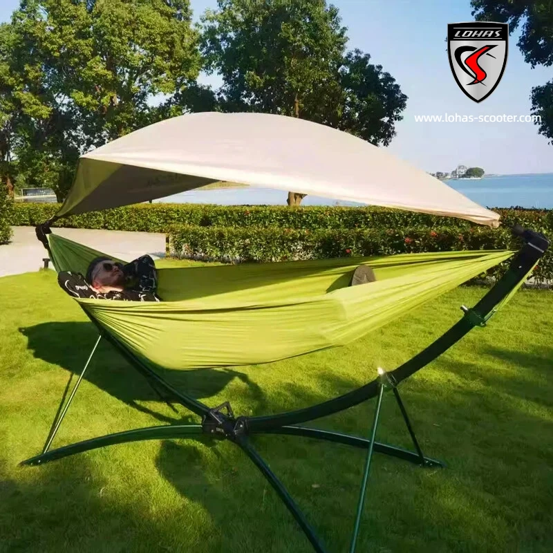 3-Second Setup Portable Folding Hammock Set, 2-in-1 Chair & Hammock For Camping