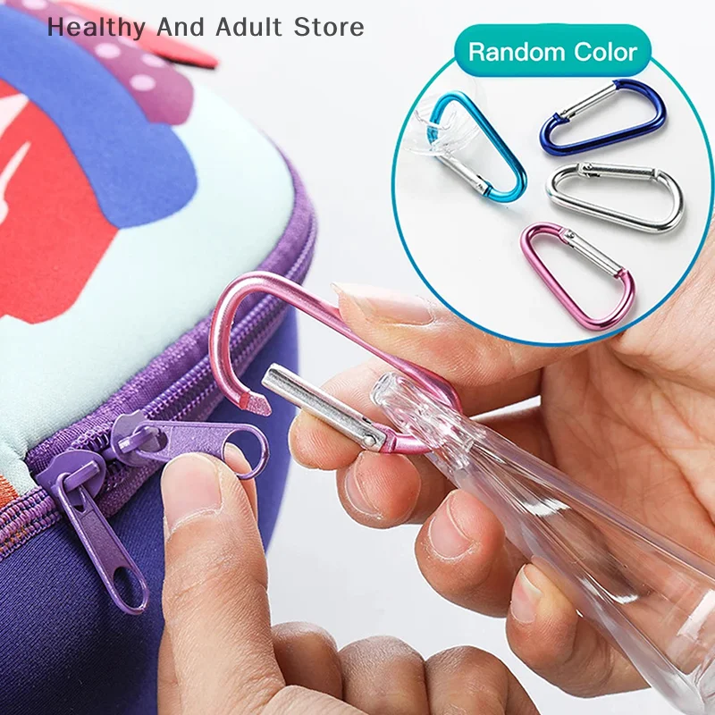 

30/50/60ml Empty Portable Bottle With Carabiner Hook Outdoor Travel Hand Sanitizer Reusable Plastic Squeeze Bottles Storage Tool