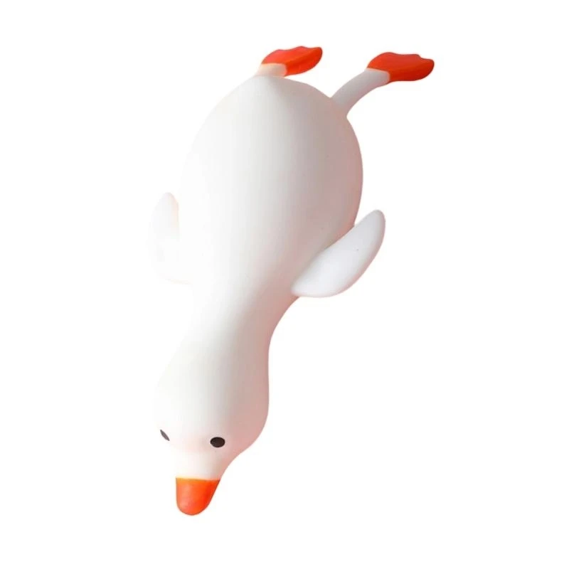 لعبة ضغط البطة الرائعة لتخفيف التوتر، لعبة حسية من السيليكون الناعم، هدية مناسبة للسفر للأطفال والكبار 15UB #4