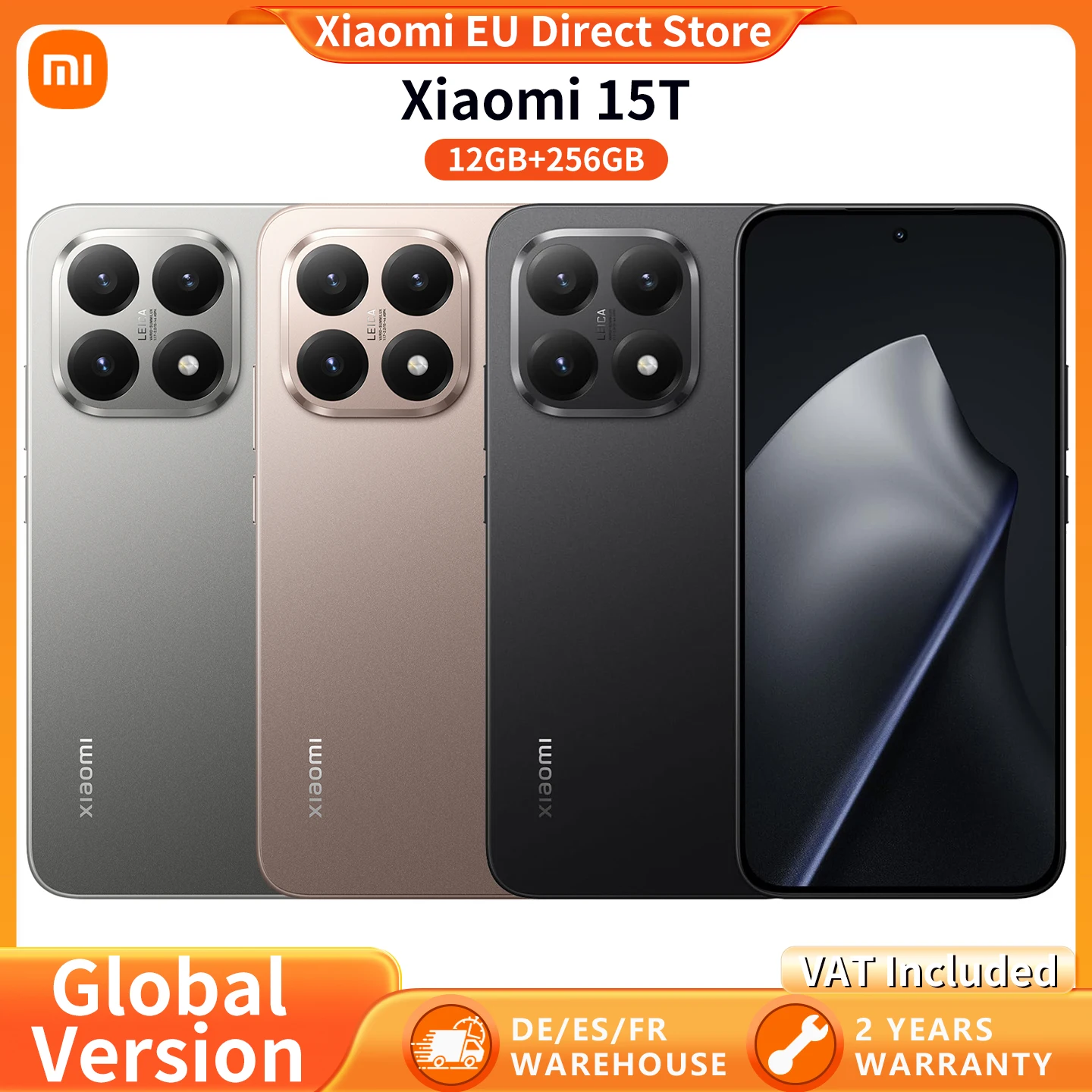 Globalna wersja Xiaomi 15T, ekran 6.83" 120Hz, MediaTek Dimensity 8400-Ultra, optyczny obiektyw Leica Summilux, Light Fusion 800, wyjątkowa wysoka dynamika obrazu, HDR10+, 67W HyperCharge, 5500mAh.