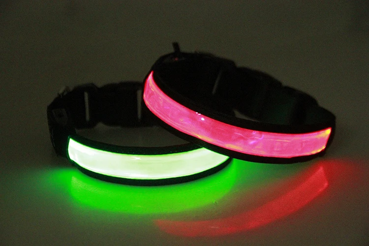 Pinkycolor USB Lade LED Hund Kragen Leucht Licht Nacht Sicherheit Reflektierende Leder Glühenden Kragen Für Hunde Haustiere Wiederaufladbare – Detail 16