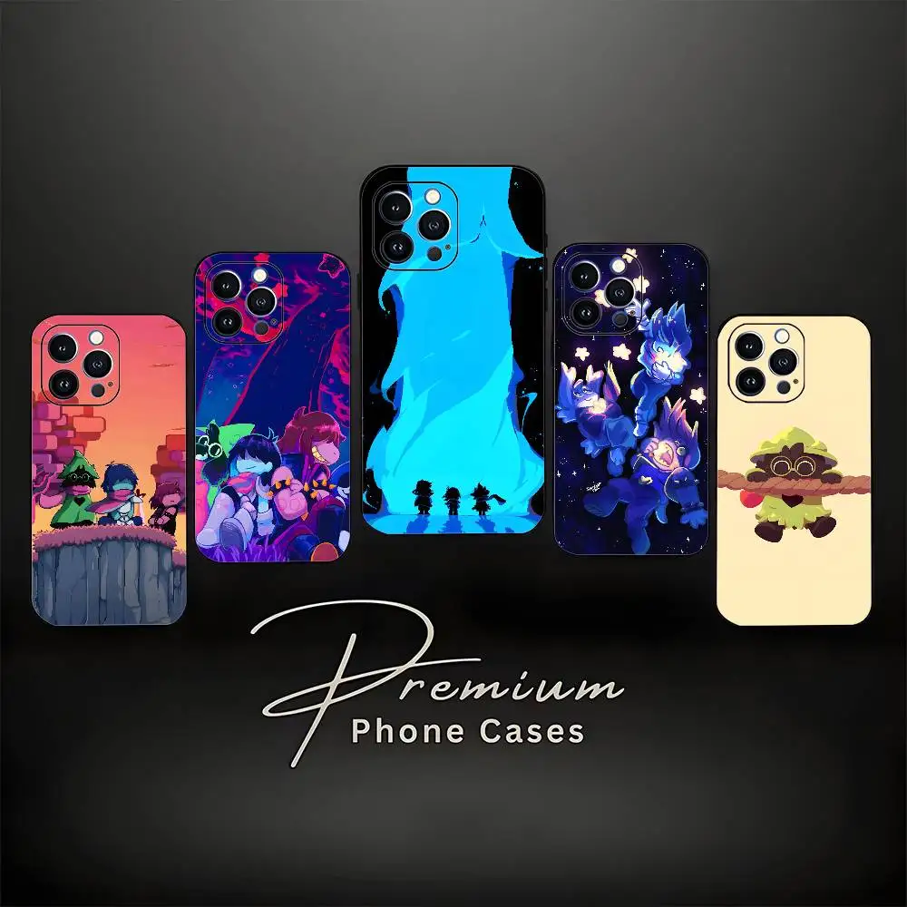 

D-Deltarune Ralsei Phone Case For iPhone 17,16,15,14,13,12,11 ,Pro Max,XS,X,XR,SE,Mini,8,7,Soft Silicone Black Cover