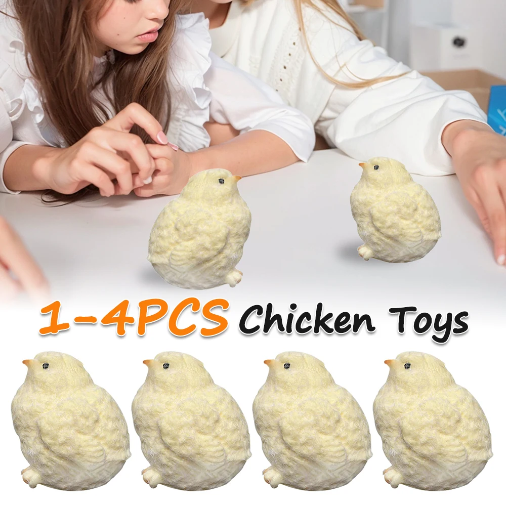 

Kawaii Chicken Squeeze Toy Soft Fidget Toys Handmade Chick Toys Squeezing Pinching Toys for Kids Adults Birthday Gift Toy