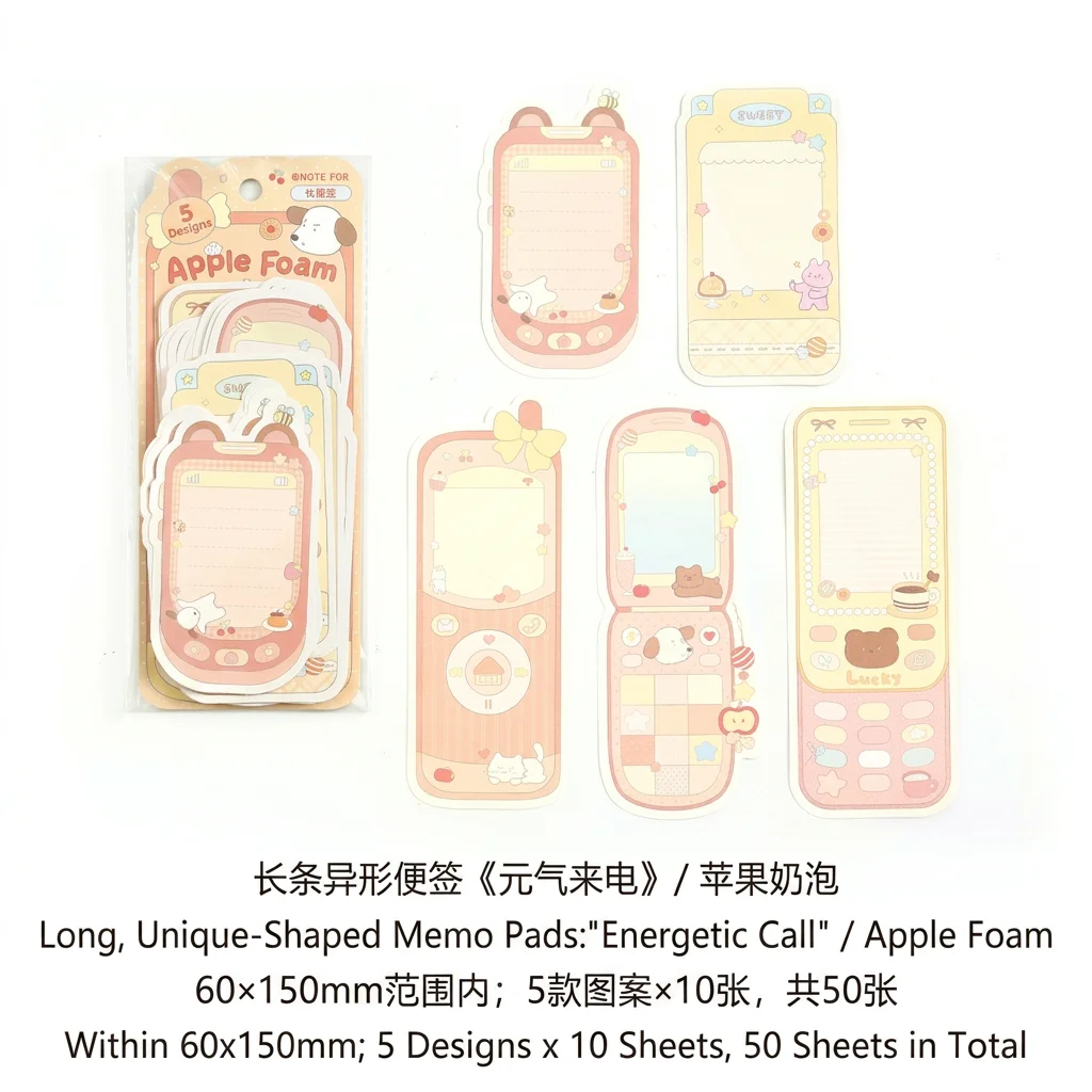 

Journal Decoration Memo Pad Irregular Shape Smooth Writing Paper Pad Korean Stationery Smooth Writing Cute Pastel Memo Pad