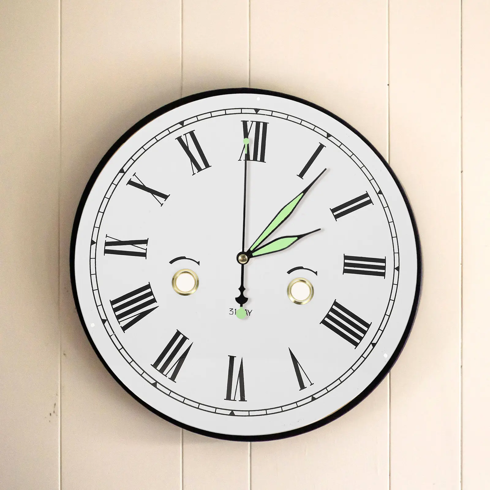 Metal Clock Dial Plate DIY Quartz Roman Numerals Face Replacement for Wall Clock Home Decor Accessories Dial Replacement