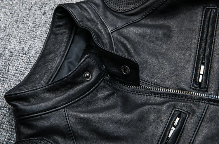 100% lederen jassen voor mannen echte schapenvacht man jas lente herfst heren motorjas vintage jas mannelijk