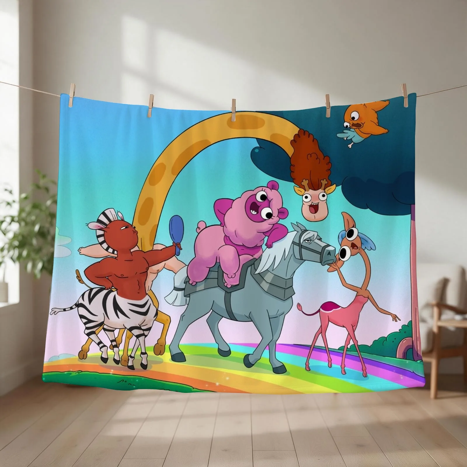 Centaurworld (2021) Throw Blanket Multi-Purpose Moving Vintage Flannels Blankets
