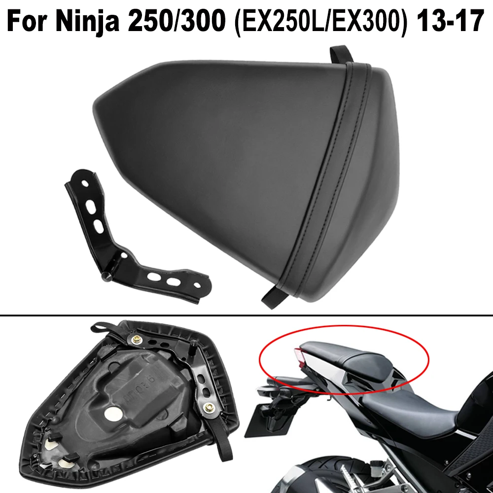 Motorcycle Rear Seat Pillion Passenger Cushion Seat For Kawasaki Ninja 300 /SE EX300 Ninja 250 EX250L 2013-2017 2014 2015 2016