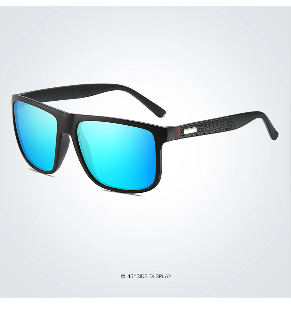 Modische Vintage Quadratische Sonnenbrille für Männer und Frauen Luxusmarken-Designer Herren-Sonnenbrille zum Fahren und Angeln UV400 Schutz Eyewear – Detail 10