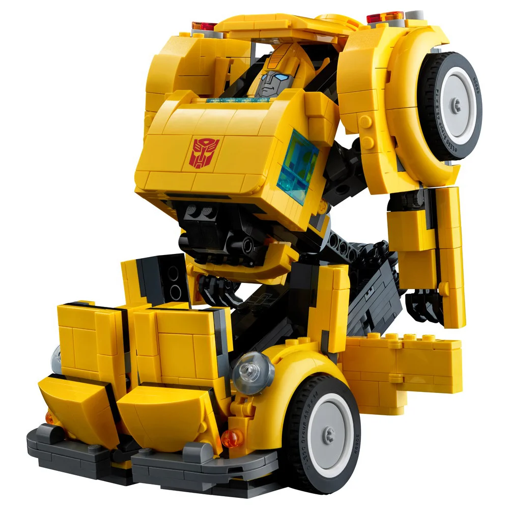 950pcs žlutý robot nákladní automobil auto hraček budova bloků 10338 nákladní automobil transformationed autobot deformace dar pro děti