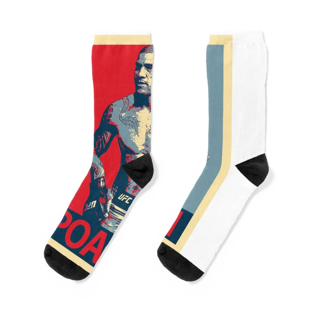 

alex pereira poatan poster Socks cotton crazy Rugby kawaii Women's Socks Men's