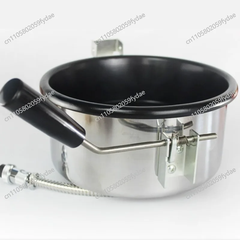 Popcorn machine anti-coke pot popping grain heating pot two holes three holes non-stick anti-coke pot multi-function