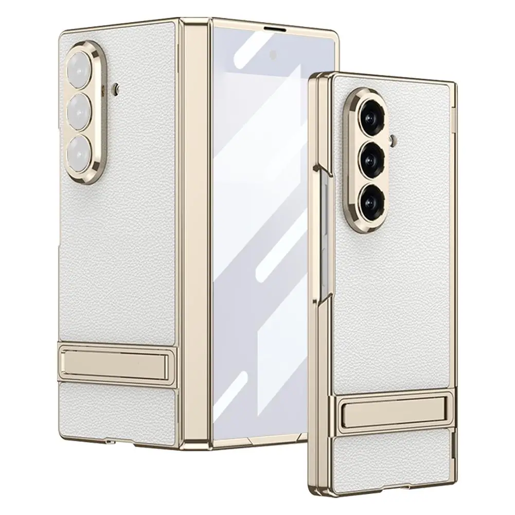 

Hinge Protection PU Leather Case for Samsung Galaxy Z Fold7 Fold 7 Y5X5