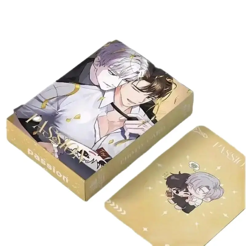 Manga coréen Passion Laser Druo Card, Ilay Riegrow et Jeong Taeui, Figure Photocard, GérCollection Gift, 55 Pcs, Set