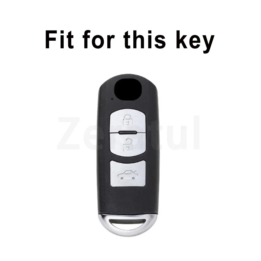 Auto Shell Fob Keyless TPU Leather Car Key Case Cover For Mazda 2 3 6 Atenza Axela Demio CX-5 CX5 CX-3 CX7 CX-9 Accessories