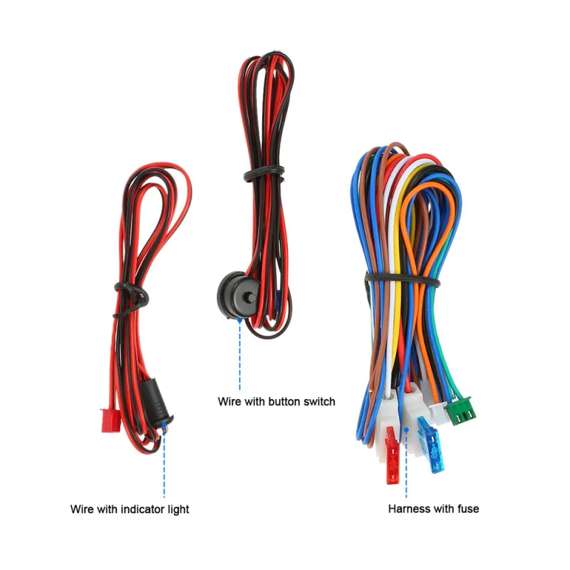 Universal Auto Burglar Alarm System Car Vehicle Security System Burglar Alarm Protection Anti-theft System 2 Remote