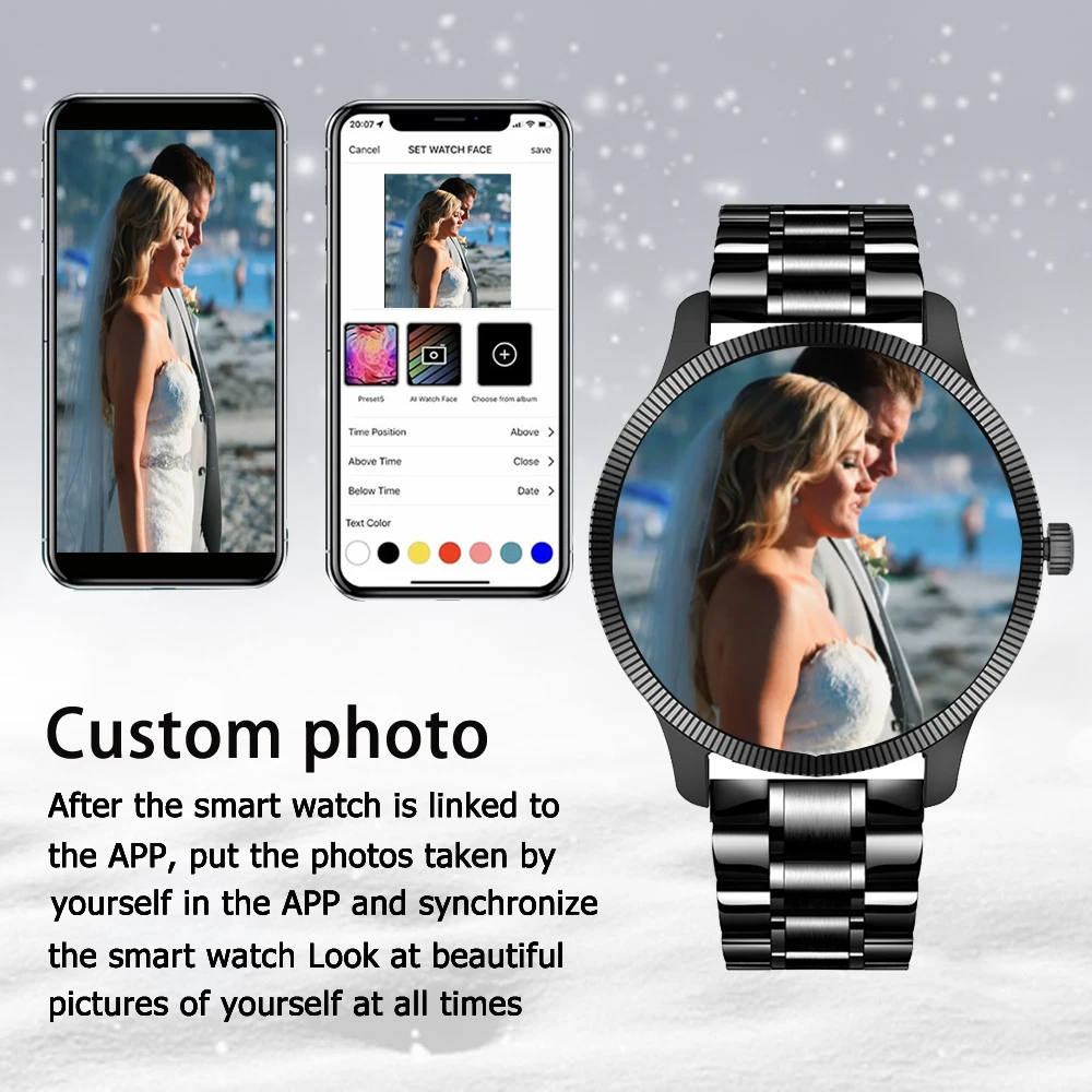 2025 nouveau AMOLED Smartwatch hommes 1.3 HD 360*360 Realtek8762D fréquence cardiaque compteur de pas bricolage visages montre de Sport appel sans fil Android Ios